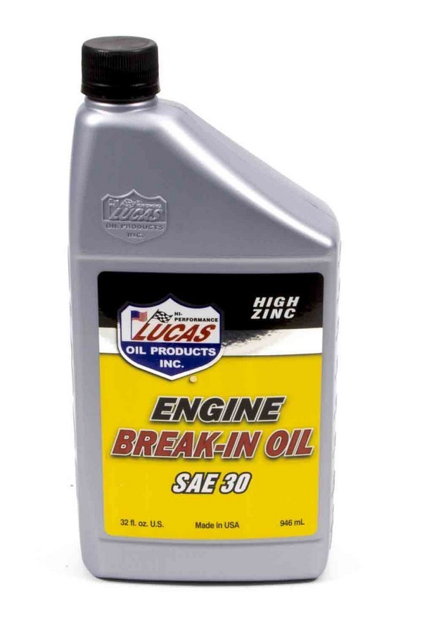 Lucas Motor Oil – Break-In – High Zinc – 30W – Conventional – 1 qt – Each