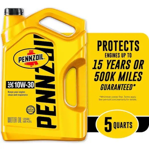 SAE 10W-30 Motor Oil 5 Qt. Pennzoil