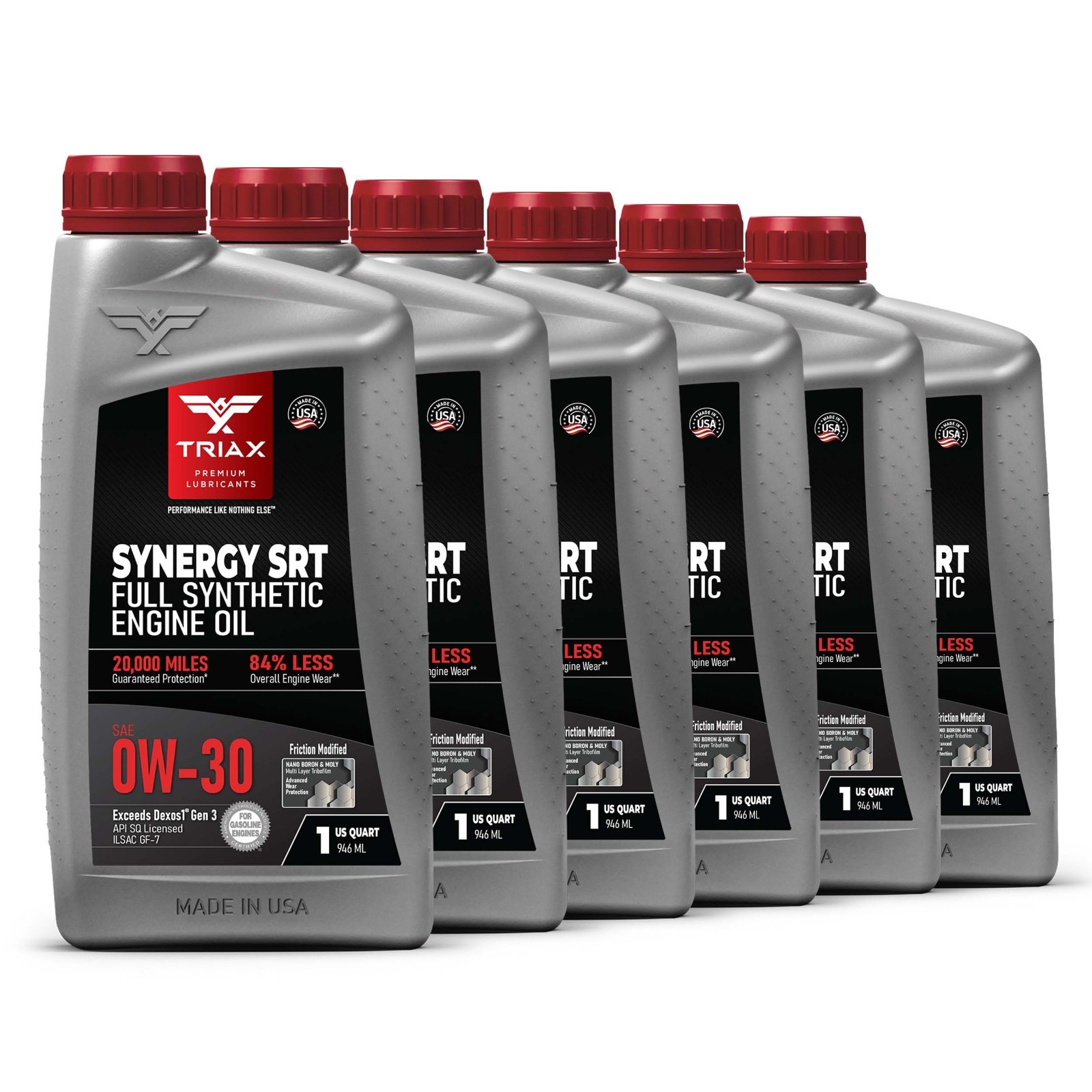 Triax Synergy SRT 0W-30 Full Synthetic PAO and Ester Engine Oil (6 Quart Pack)