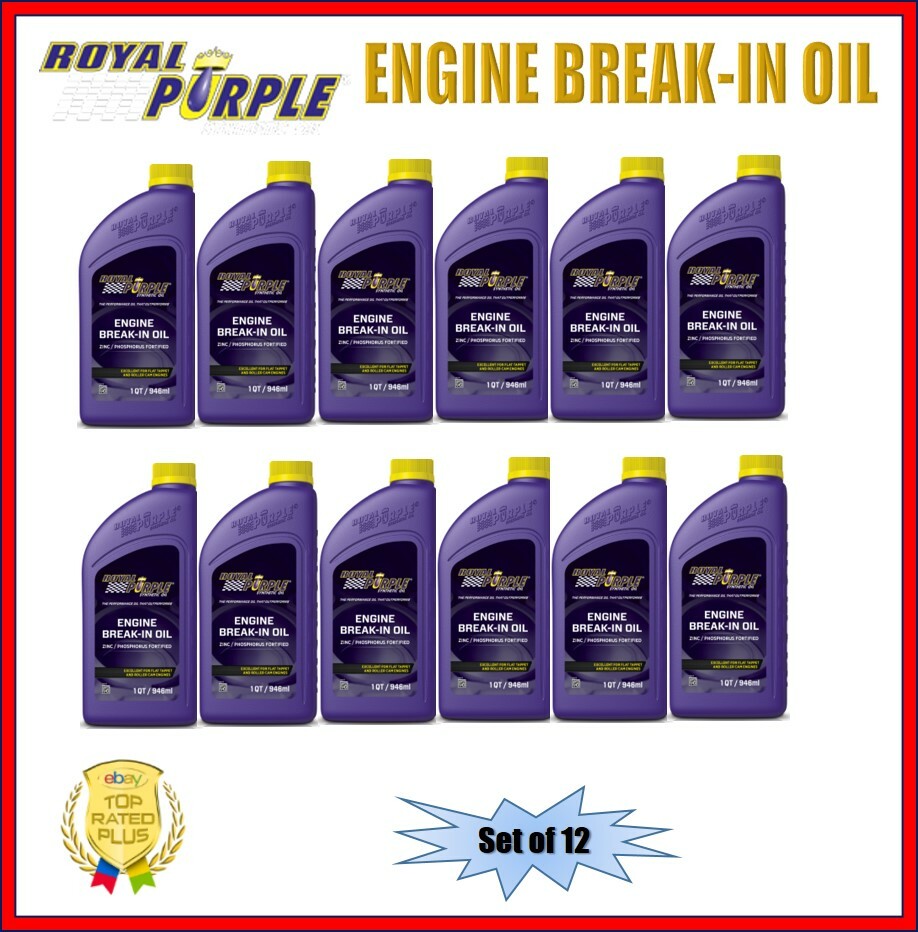 Royal Purple Synthetic 10W-30 Engine Break-In Oil 1-Qt. Bottle Set of 12 06487