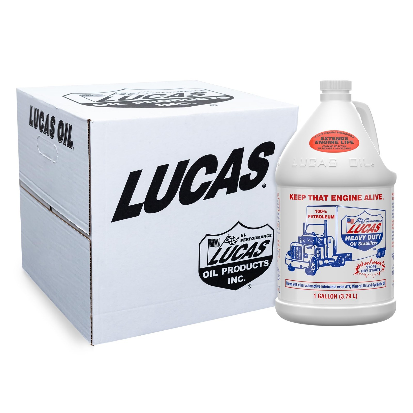 Lucas Oil 10002 Heavy Duty Oil Stabilizer – 1 Gallon, Pack of 4
