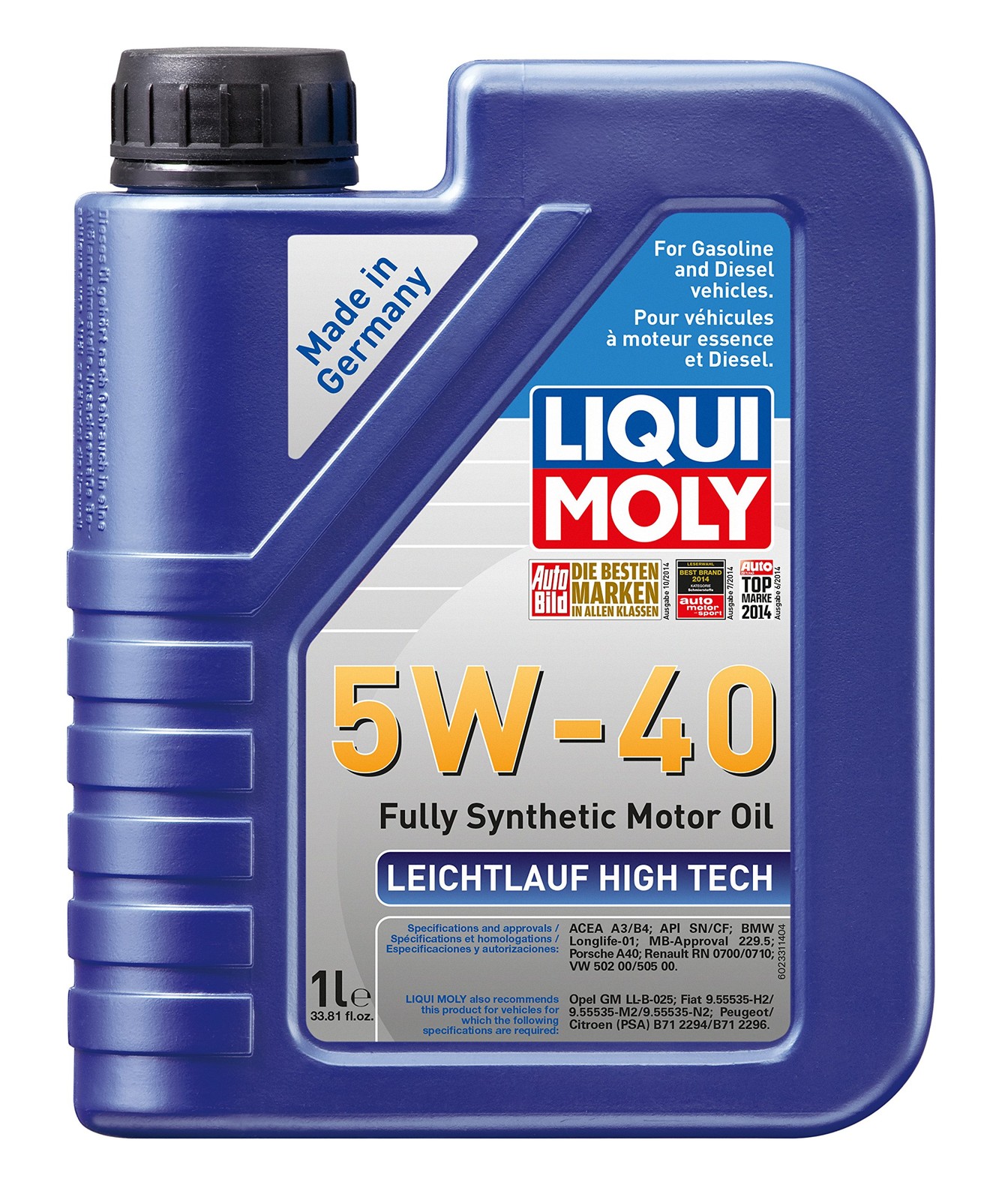 Liqui Moly 2331 Leichtlauf High Tech 5W-40 Engine Oil – 1 Liter 1