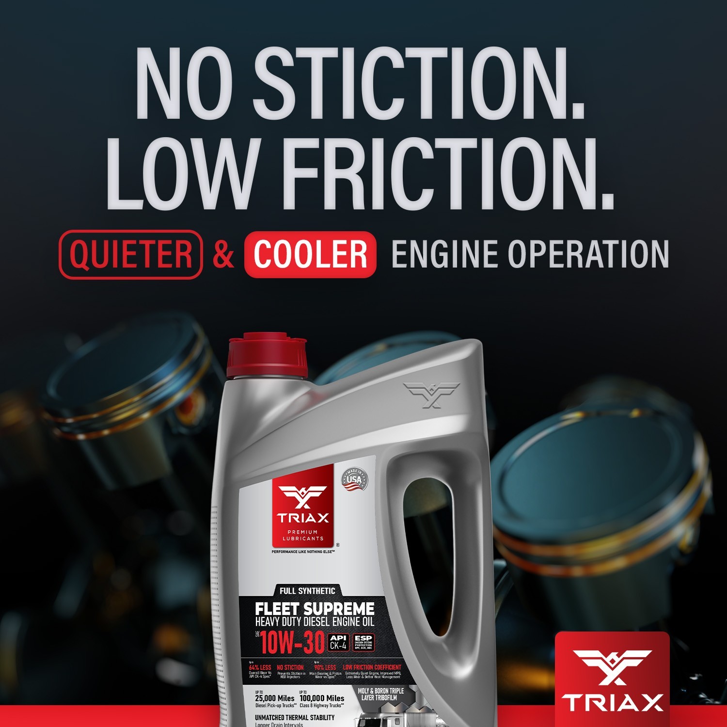 TRIAX Fleet Supreme ESP 10W-30 Full Synthetic CK-4/CJ-4 Motor Oil (1 Gallon)