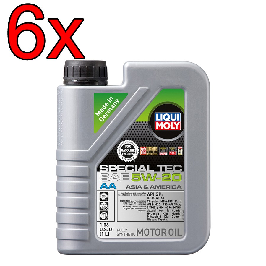 [Case of 6] LIQUI MOLY Special Tec AA SAE 5W-20 Engine Motor Oil 1L