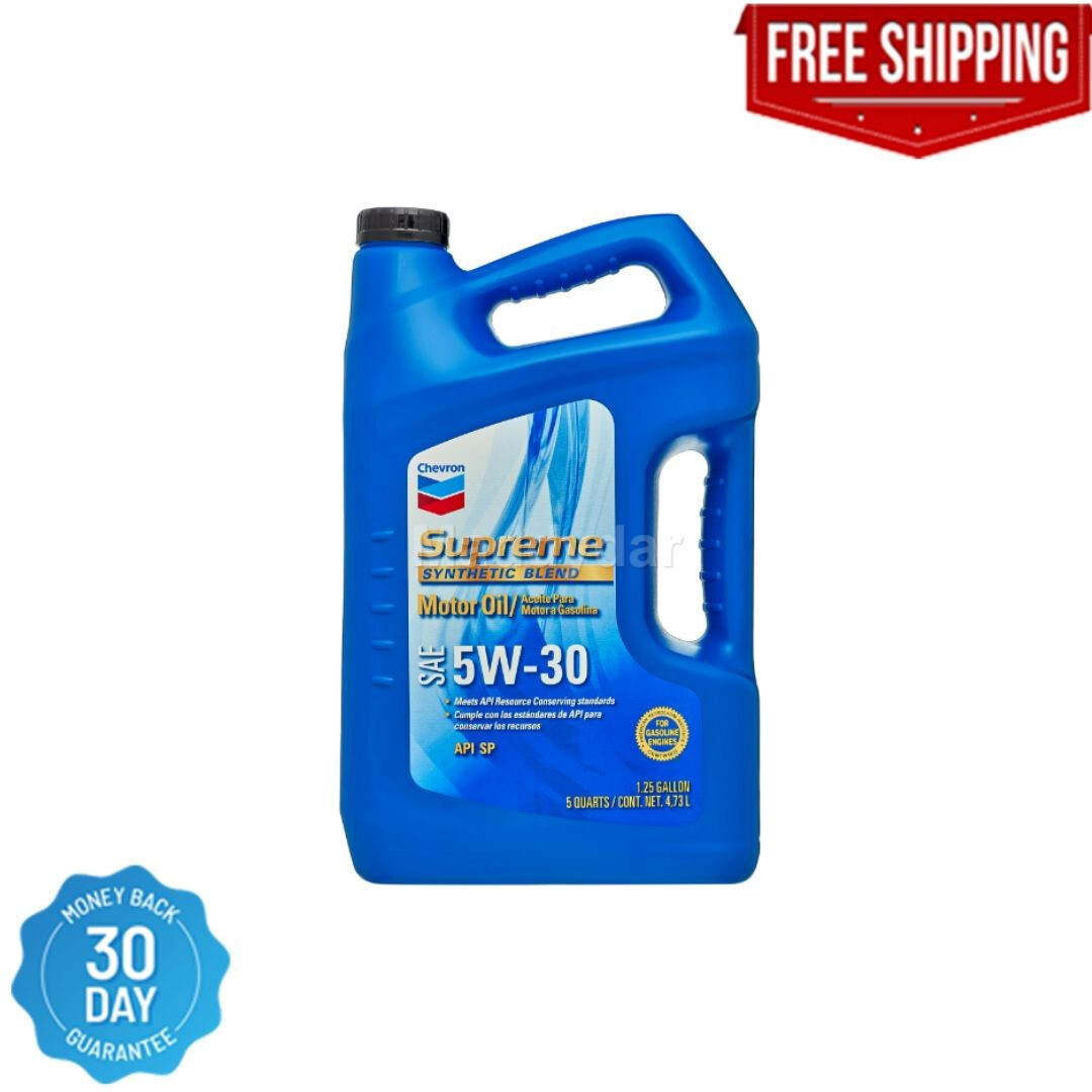 Chevron Supreme 5W-30 Synthetic Blend Motor Oil – 5 Quart