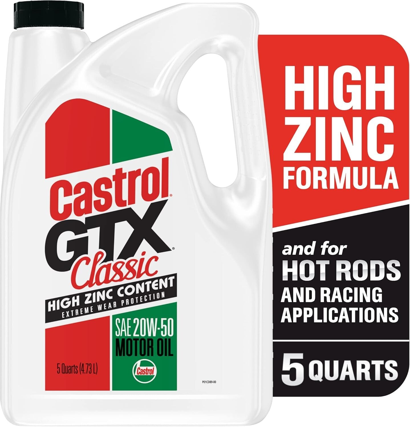 Classic 20W-50 Conventional Motor Oil, 5 Quarts 5 Quart Jug