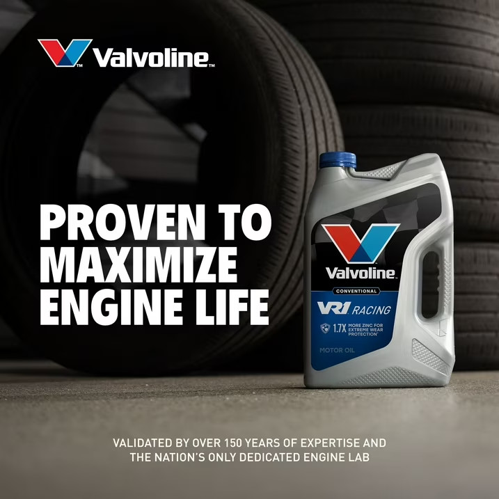 Valvoline VR1 Racing 10W-30 Motor Oil 5 QT Free Shipping