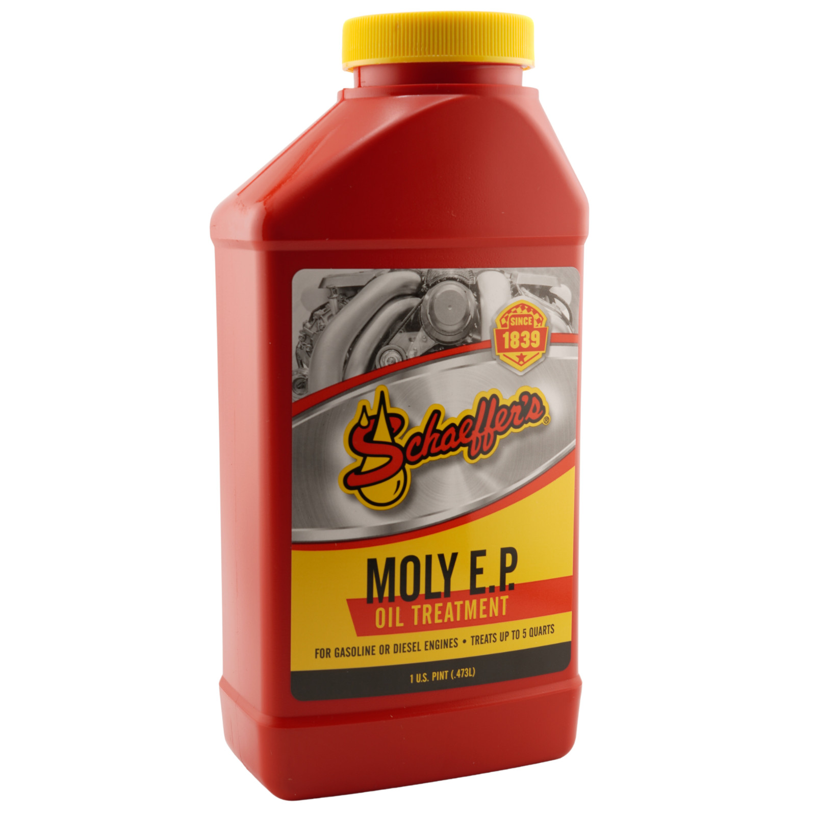 Schaeffer’s 0132-023 Moly EP Oil Treatment Engine Additive 1 Pint – Pack of 4