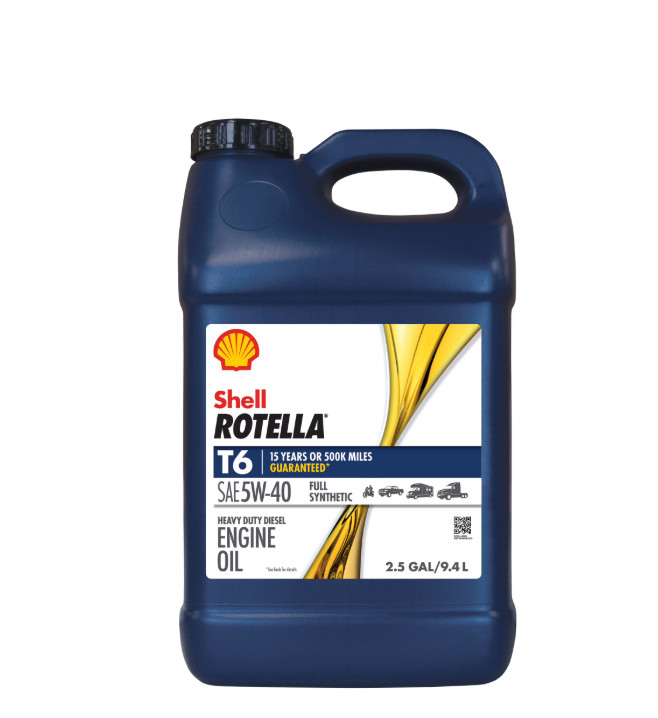 Shell Rotella T6 5W-40 Diesel Engine Oil Full Synthetic 2.5G