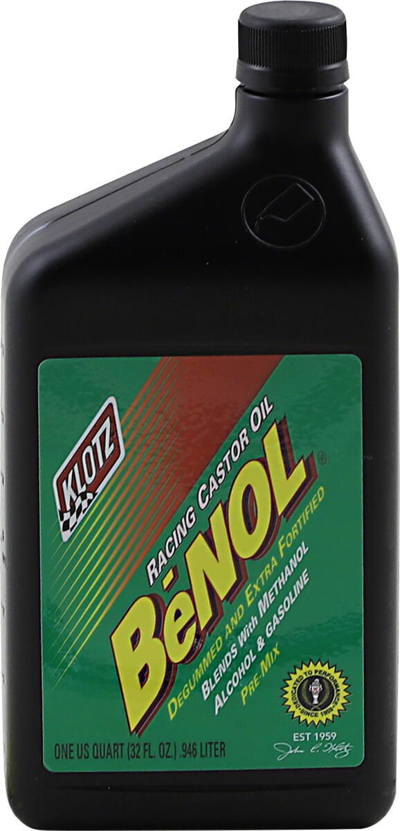 Klotz Benol 2T Racing Castor Oil 1 Qt Pre-Mix 2-Stroke BC-172