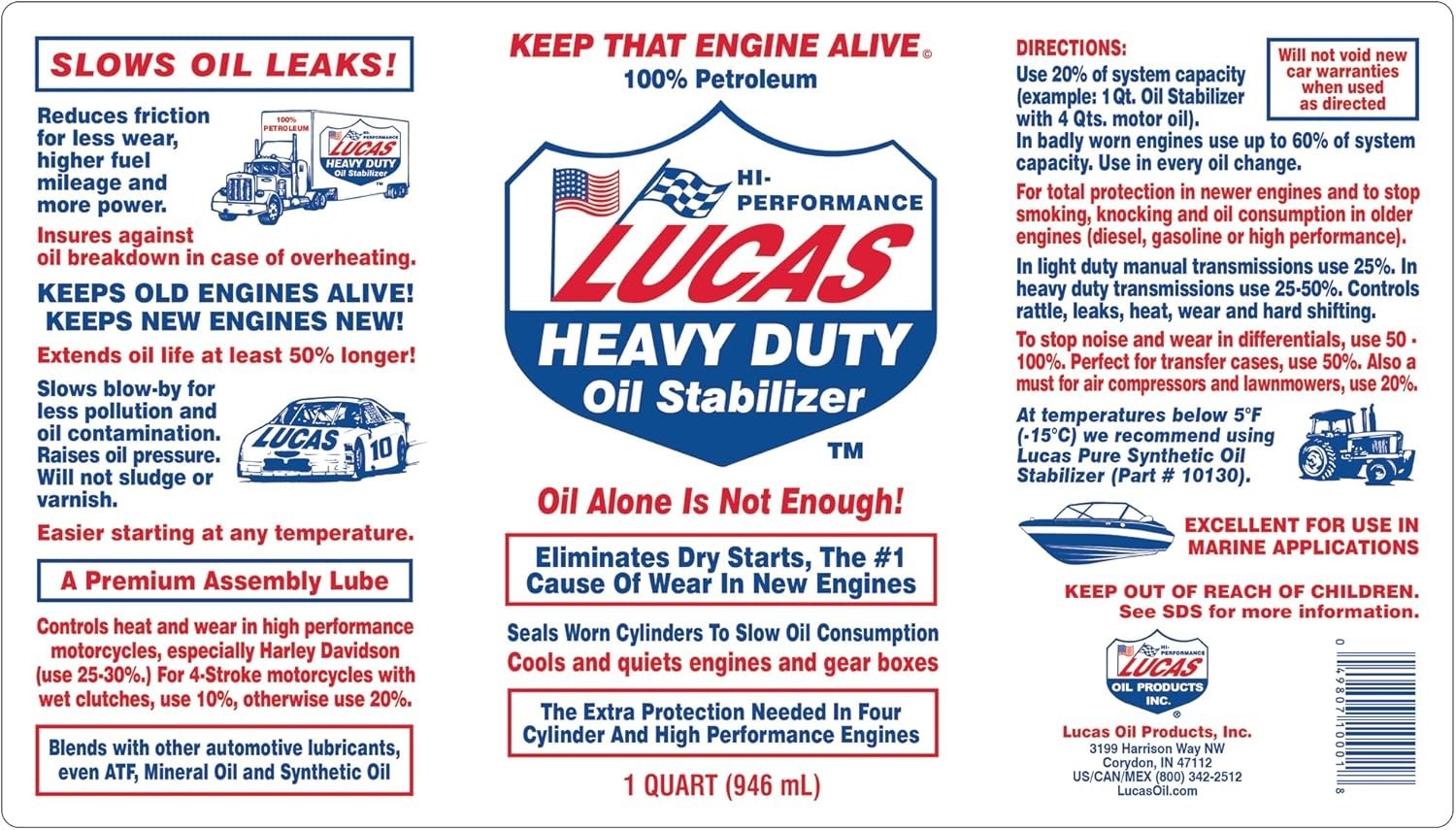 10001 Heavy Duty Oil Stabilizer – 1 Quart