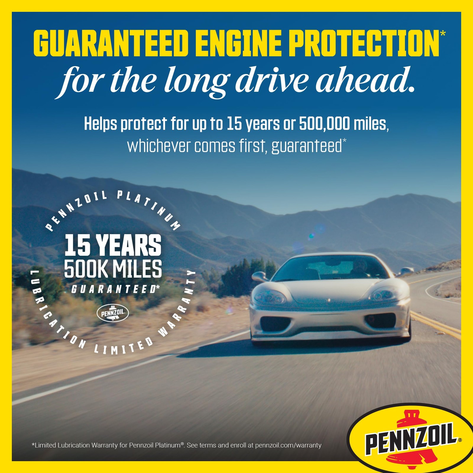 Pennzoil Platinum High Mileage Full Synthetic 10W-30 1 Quart, Amber/Brown