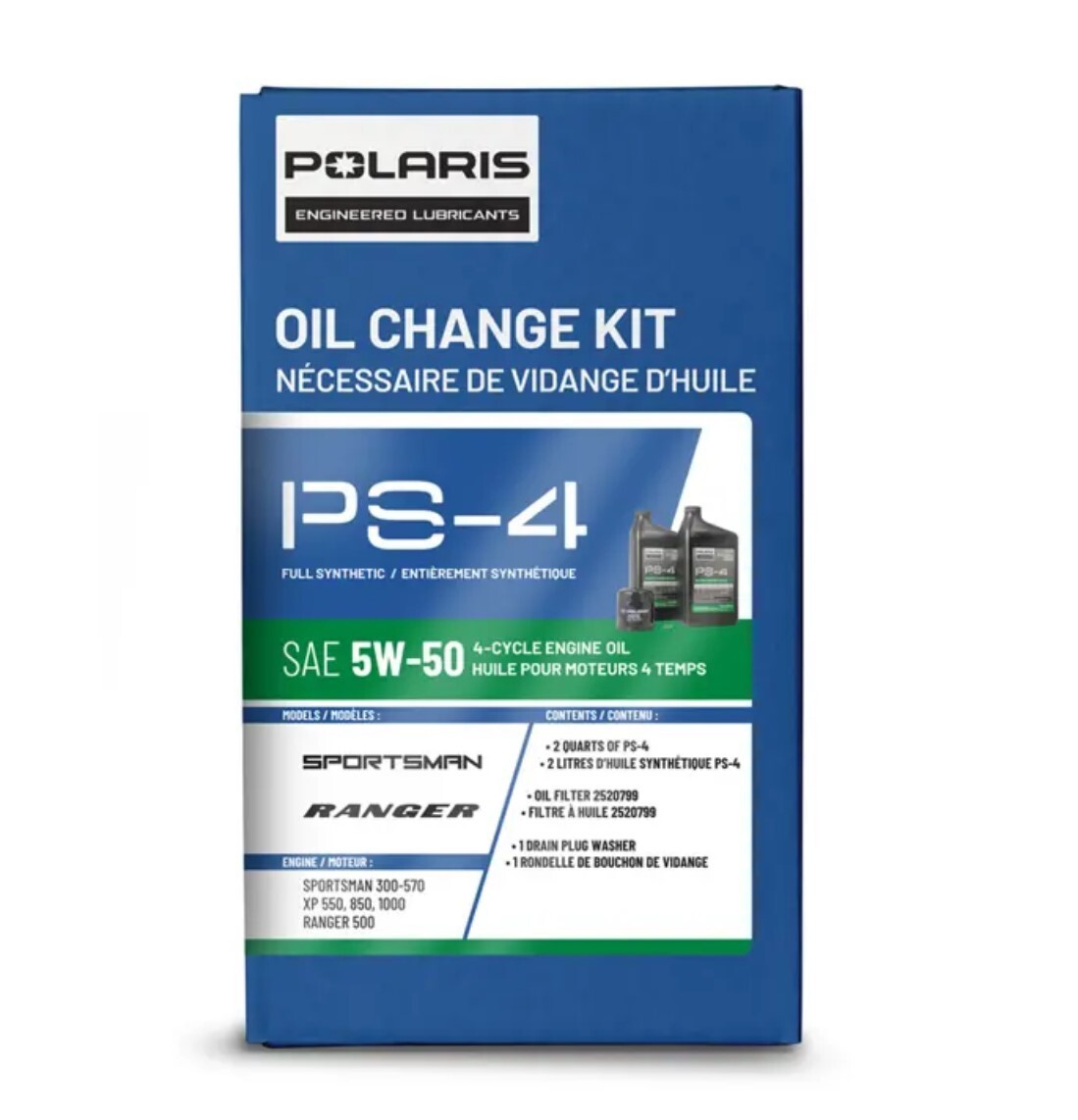Polaris Sportsman 300-500,Scrambler 500-1000 PS4 5W50 Oil Change Kit -2877473