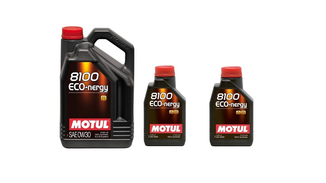 MOTUL OIL 8100 ECO ENERGY 0W30 100% SYNTHETIC A5 B5 VOLVO 7 LITRE VCC 95200377