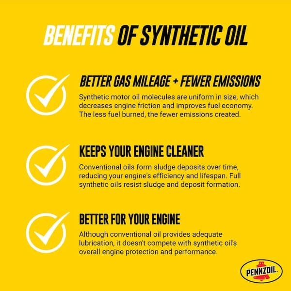Pennzoil High Mileage Motor Oil 10W-30 Synthetic Blend 5 Qt Engine Protection