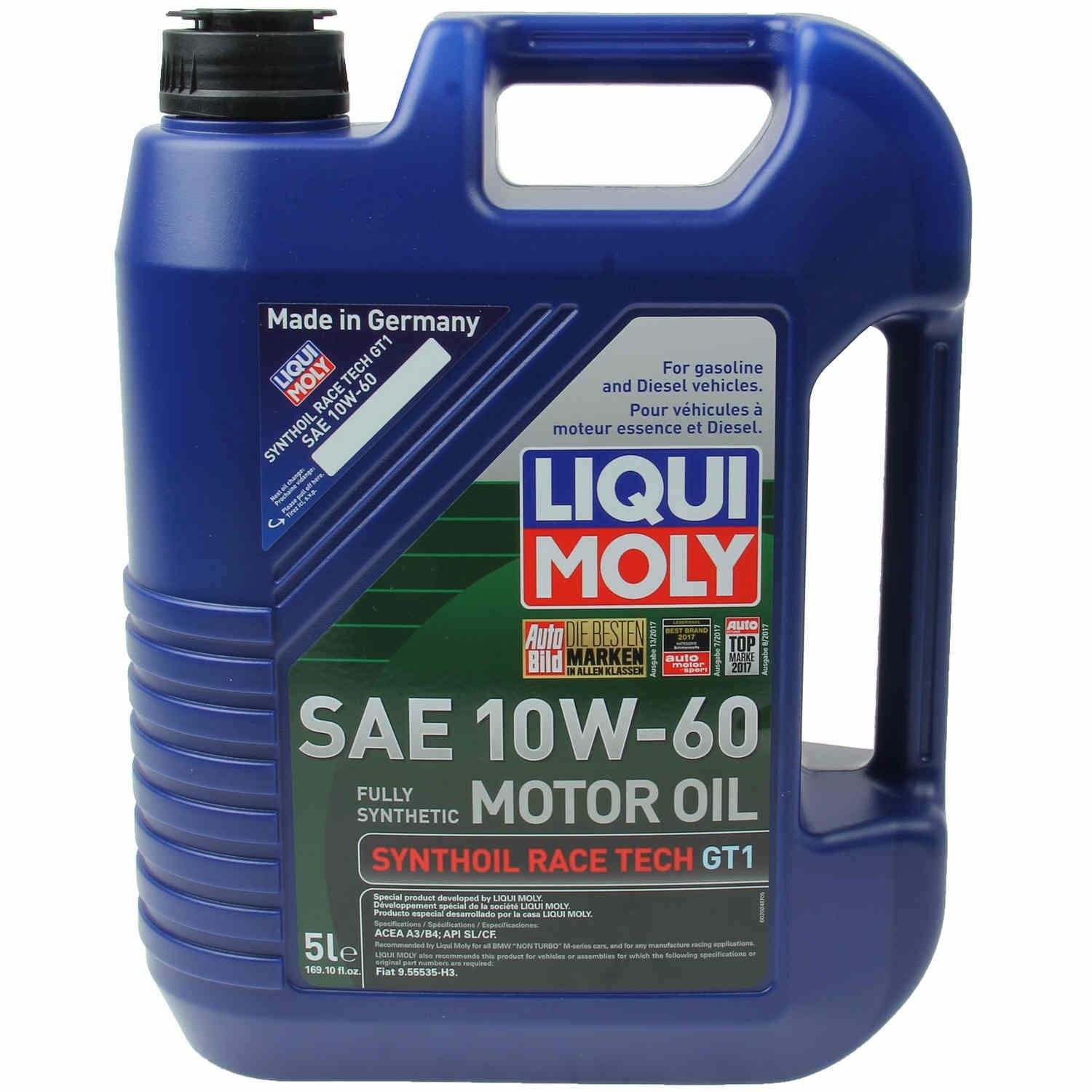 x7 LITER KIT 10w60 RACE TECH GT1 Engine Motor Oil for BMW M3 M5 M6 z3M z4M z8