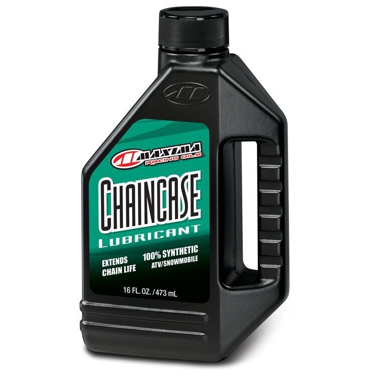 Maxima Chain Case Lubricant 75W-140 Snowmobile Atv Full Synthetic 16 Fl Oz.