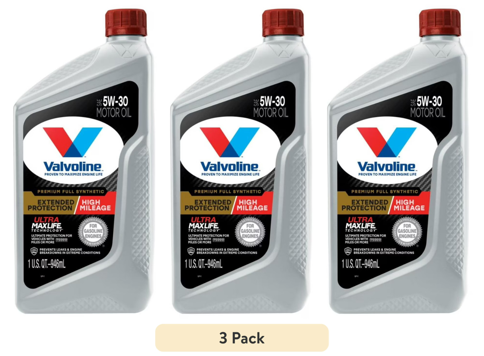 Valvoline Extended Protection Premium Full Synthetic 5W-30 Motor Oil 1 Quart