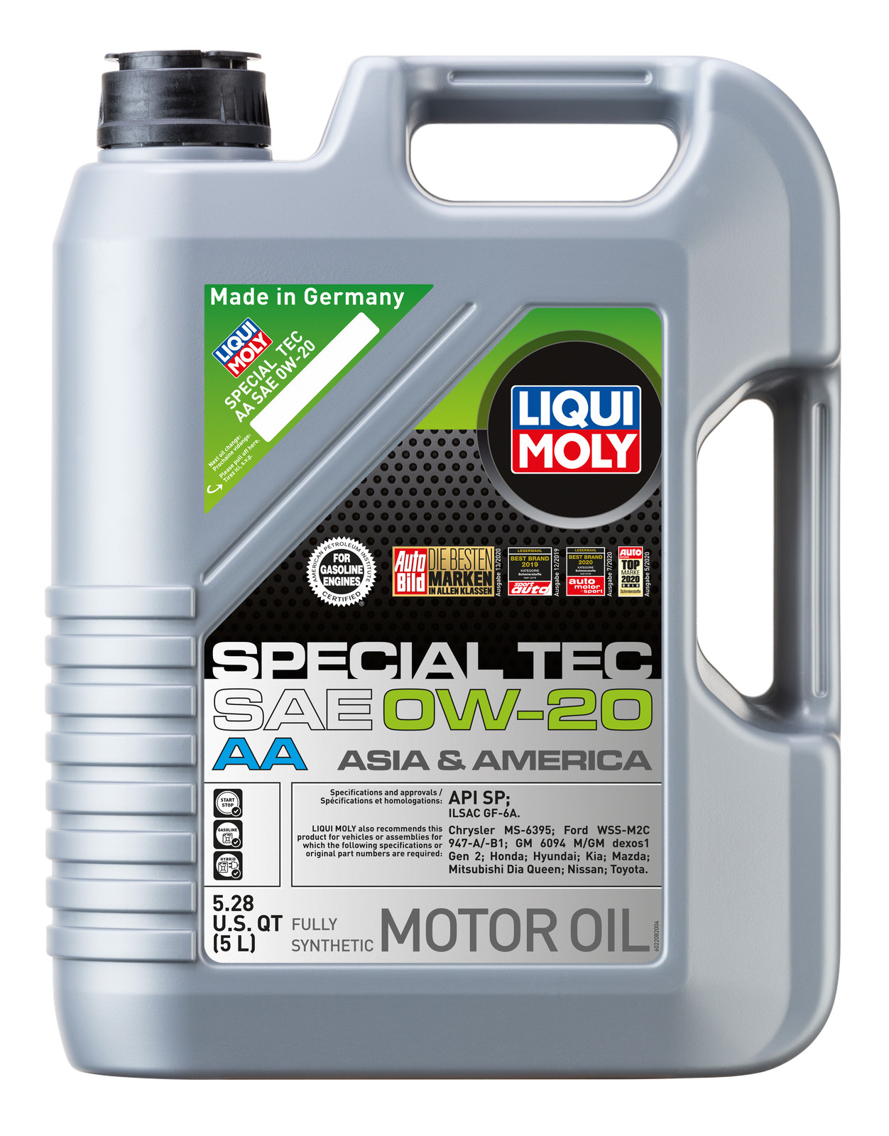LIQUI MOLY 5L Special Tec AA Motor Oil SAE 0W20 – Case of 4