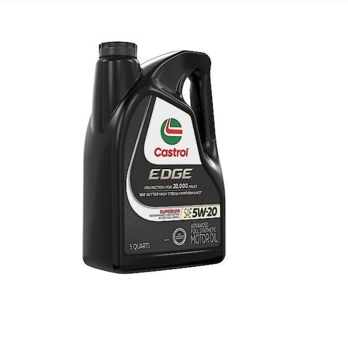 Castrol Edge 5W-20 Full Synthetic Motor Oil, Superior Wear Protection, 5 Quarts