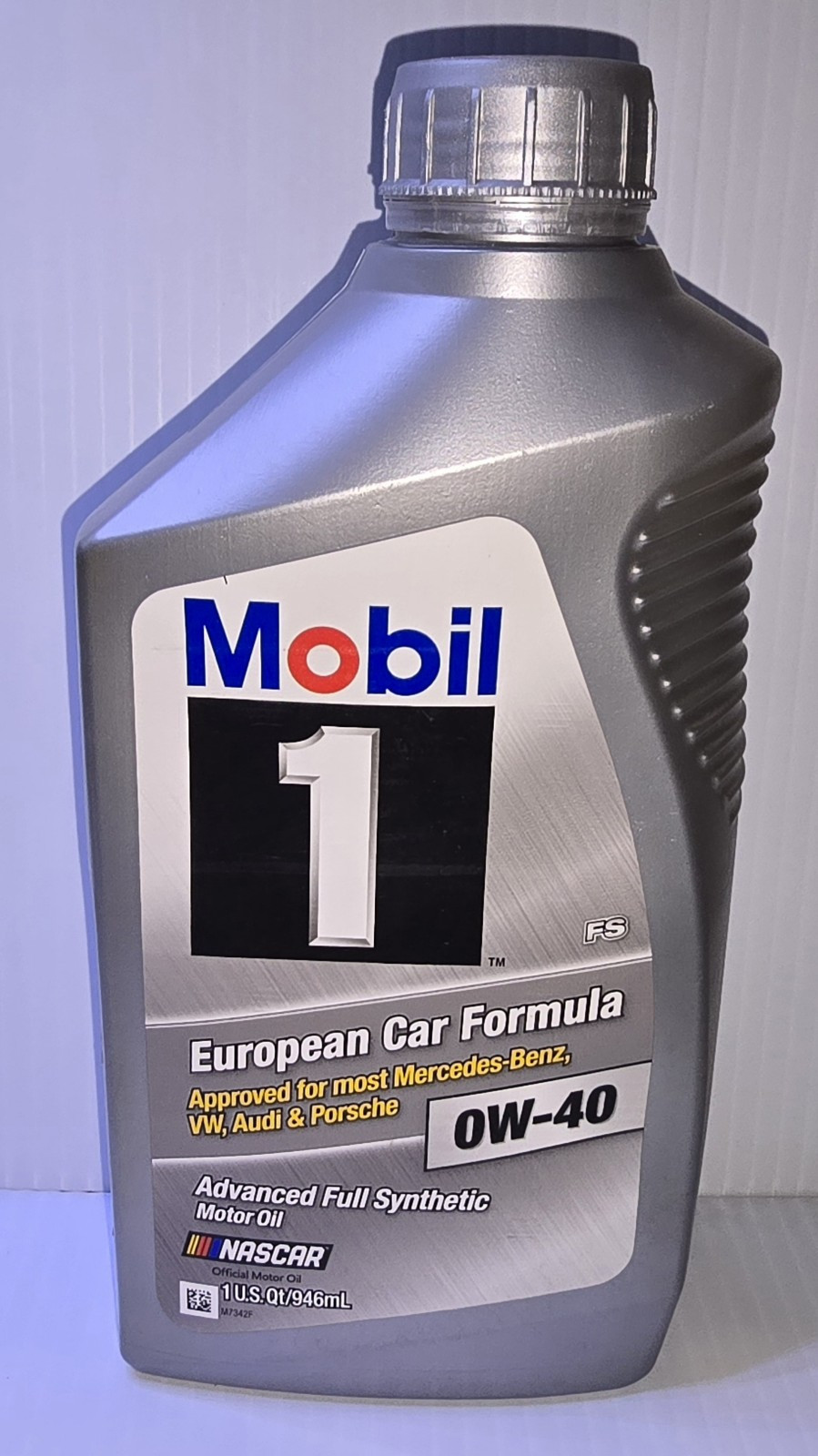 Mobil 1 European Car Formula Advanced Full Synthetic Motor Oil 0W-40 1 U.S. Qt