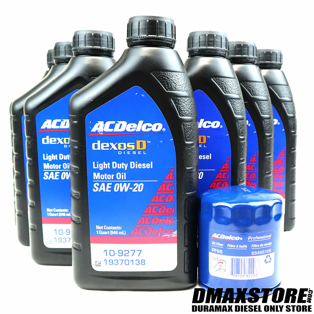 ACDelco DexosD 0w-20 Light Duty Diesel Engine Oil Change Kit 3.0 LM2 LZ0