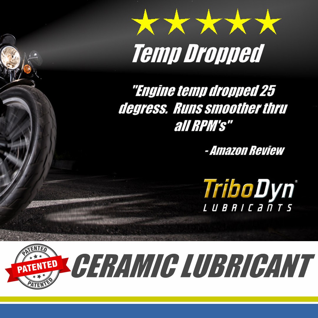 TriboDyn Patented Ceramic 20W-50 Full Synthetic V-Twin Motorcycle Oil – 12 Quart