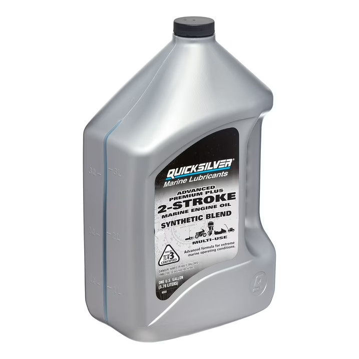 Quicksilver Advanced Premium Plus TC-W3 2-Cycle Outboard Oil Synthetic Blend,1Gb