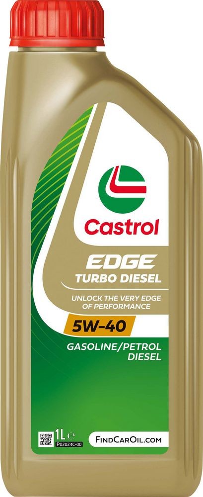 Castrol Edge Turbo 5W-40 1L Synthetic Engine Oil C3 MB 226.5/229.51
