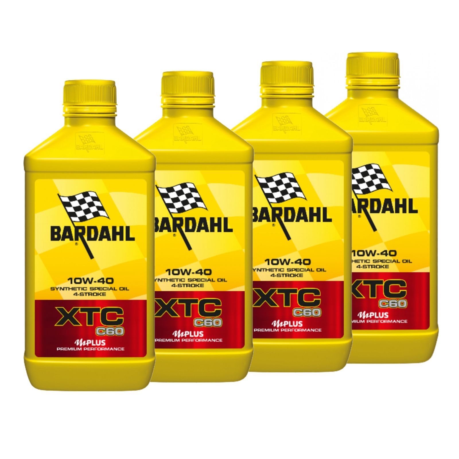 Set 4 L Engine Oil BARDAHL XTC C60 10W40 Synthetic Universal Motorcycle Scooter