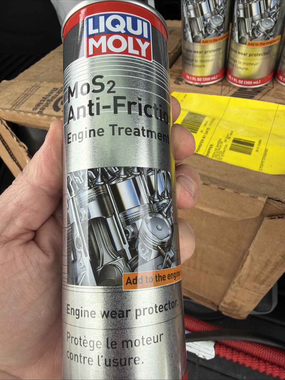 Liqui Moly MoS2 Anti-Friction Engine Treatment | 300 ml | Oil additive Pack of 4