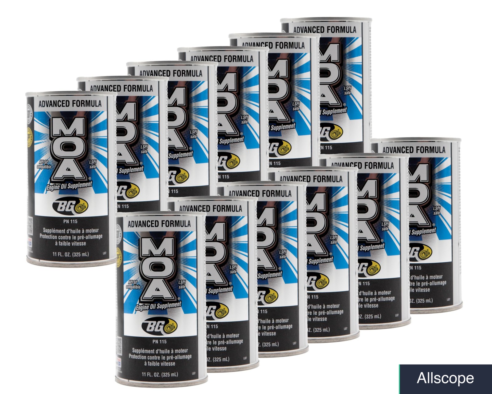 Motor Oil Additive 11 oz Can, 12 Pack, Engine Protection Treatment