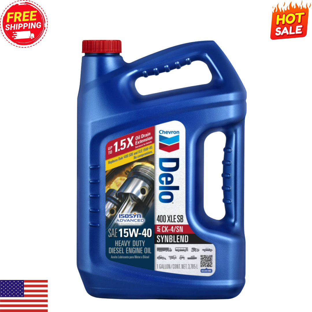 Delo 400 XLE SB Synthetic Blend 15W-40 Heavy-Duty Diesel Motor Oil 1 Gal