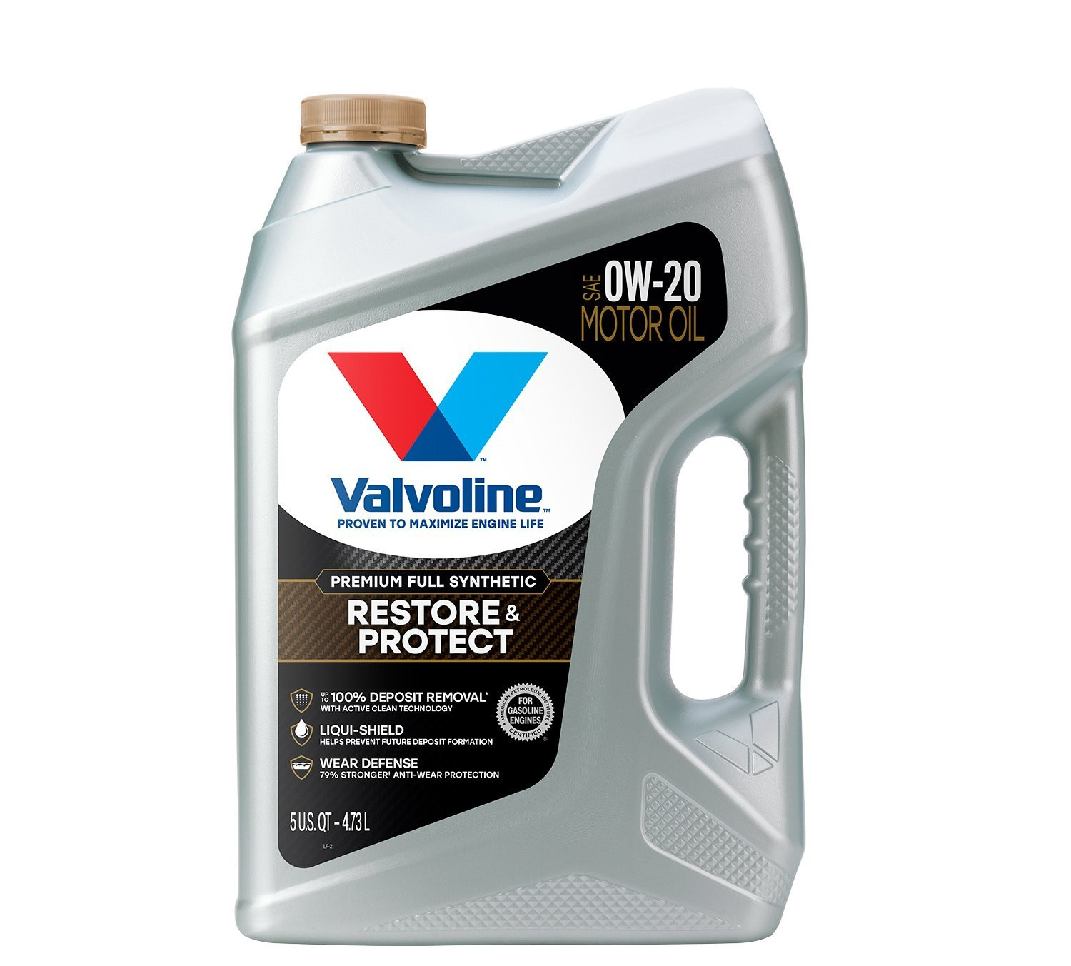 LVOLINE 904538 Restore & Protect Full Synthetic SAE 0W-20; 5 Quart – 3 PACK