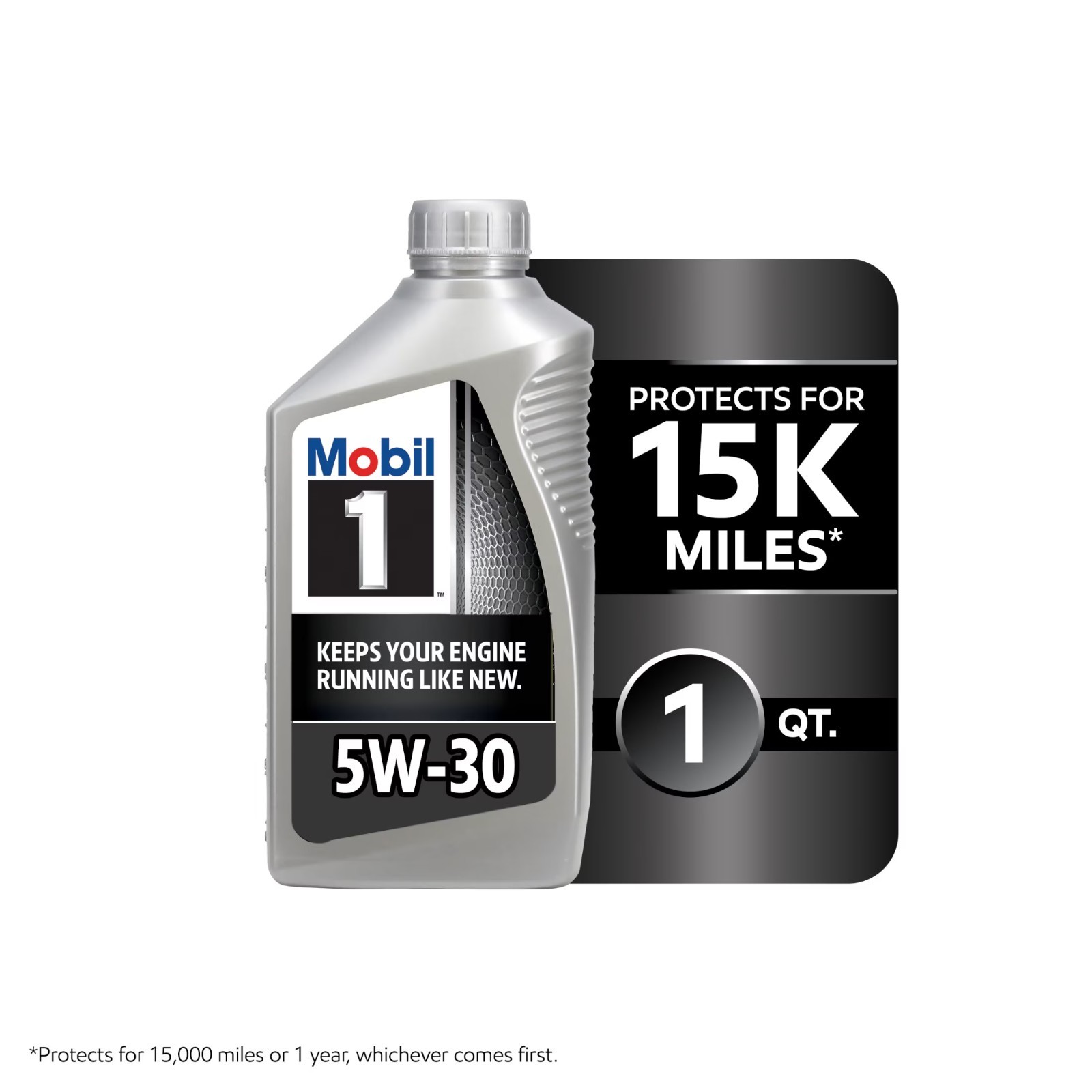 Mobil 1 Advanced Full Synthetic Motor Oil 5W-30, 1 Quart