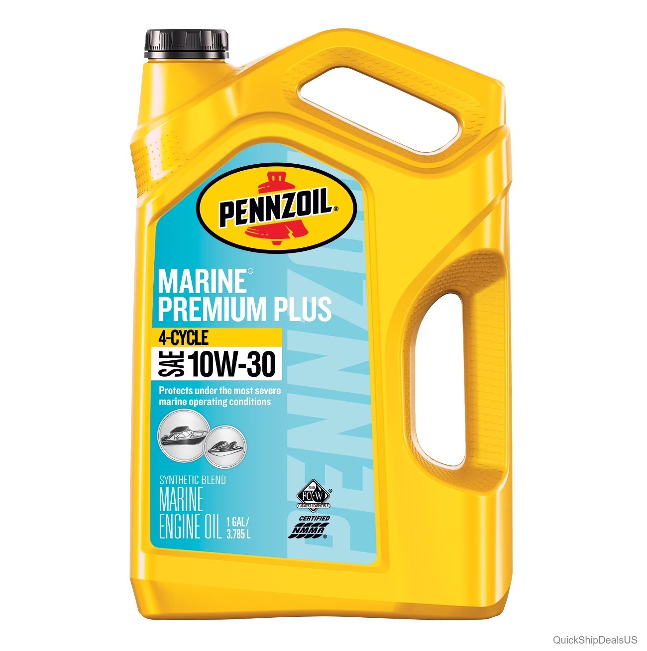 Marine Engine Oil 10W-30 4-Cycle Outboard 1 Gallon For Gasoline Inboards Stern