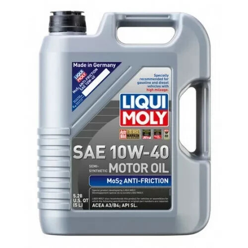 Liqui Moly MOTOR OIL Semi-synthetic MoS2 Antifriction SAE 10W-40 5.000 Liter
