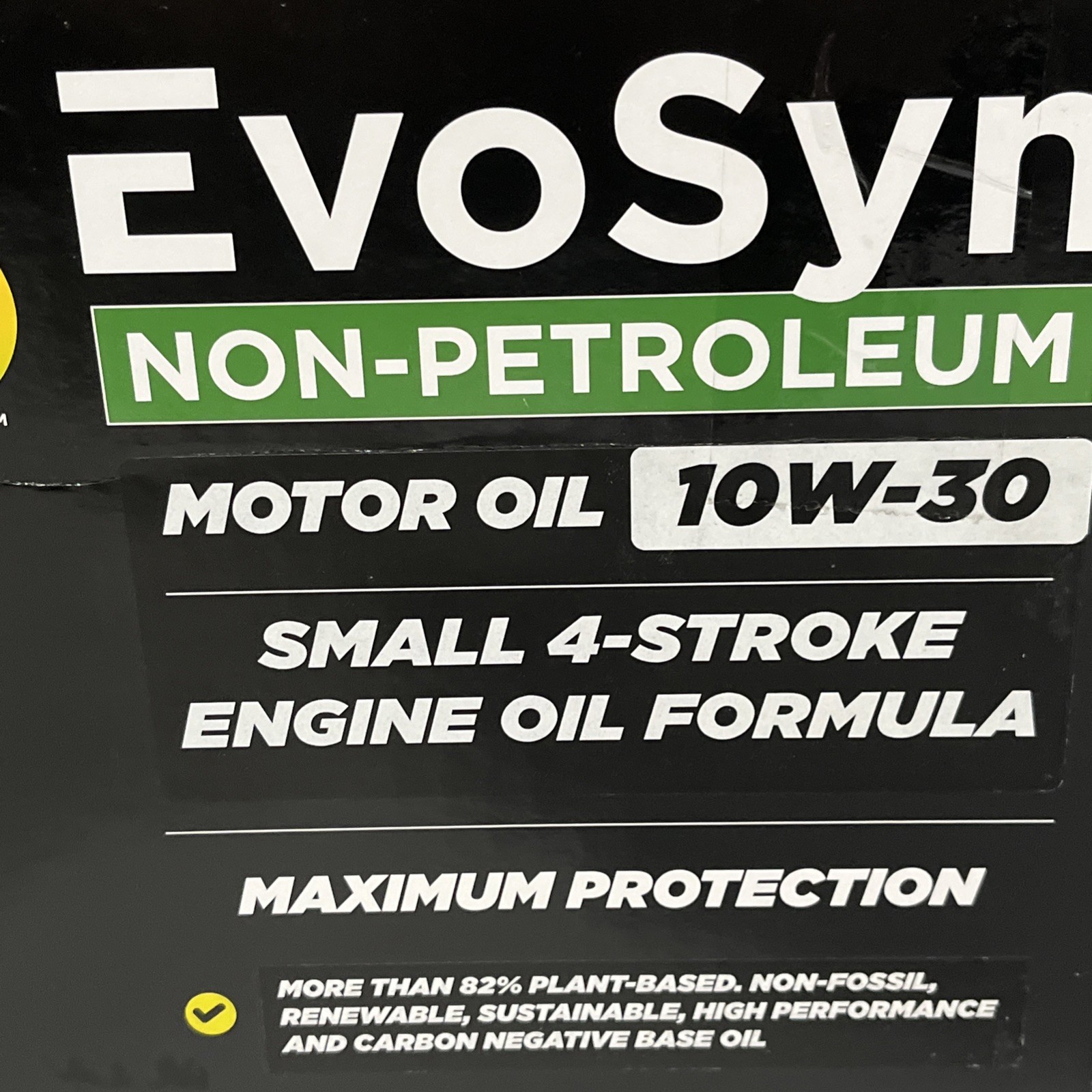 NEW!! EvoSyn® Non-Petroleum 4-Stroke Small Engine Motor Oil – 10W-30 (12qt Case)