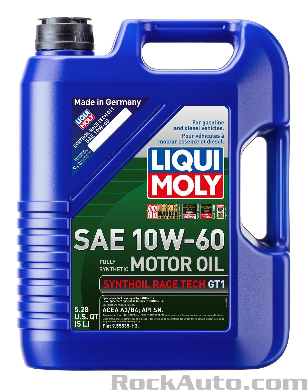 LIQUI MOLY 2024 Synthoil Race Tech GT1 10W-60; 5 Liter -SALE