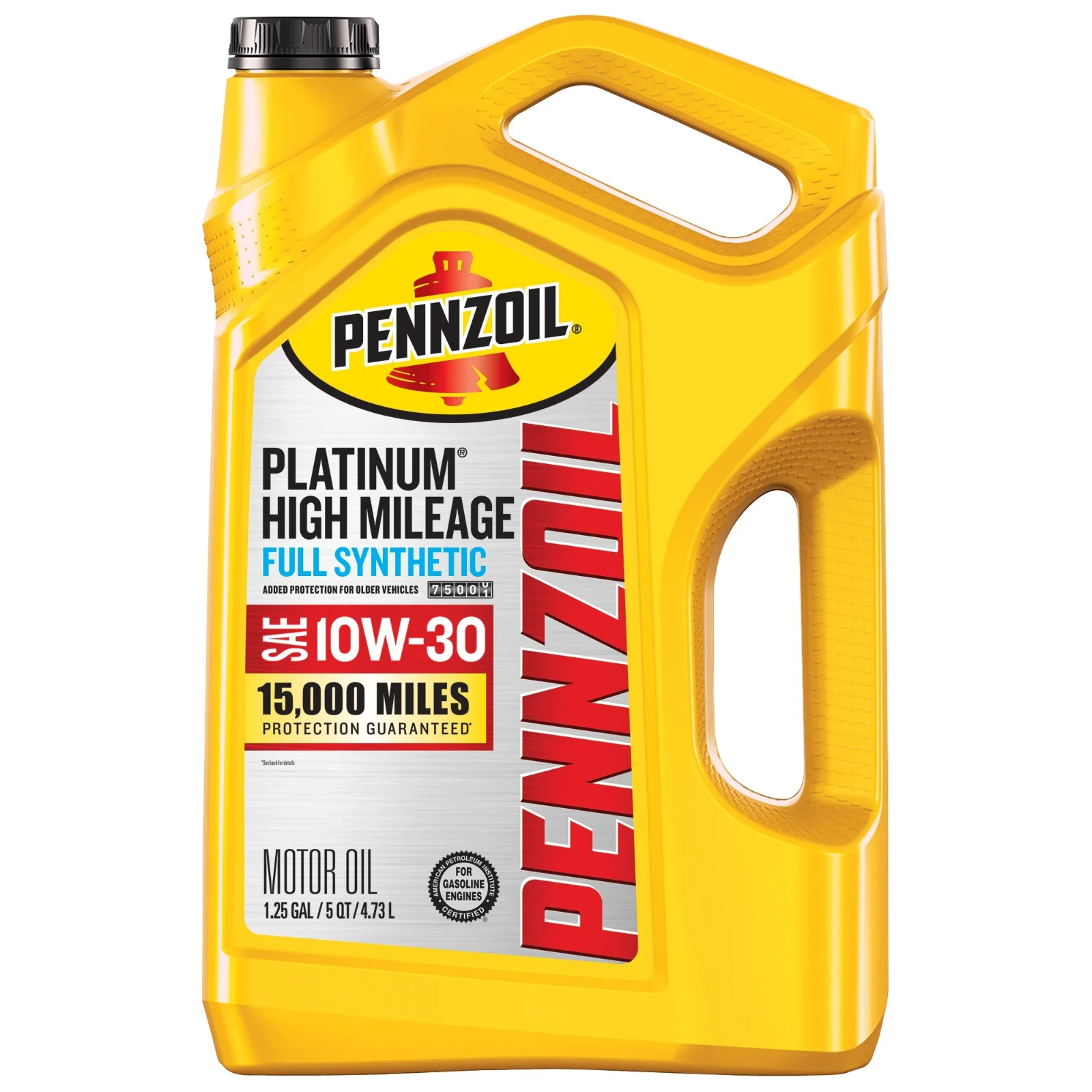 (2 pack) Pennzoil Platinum High Mileage Full Synthetic 10W-30 Motor Oil, 5 Quart