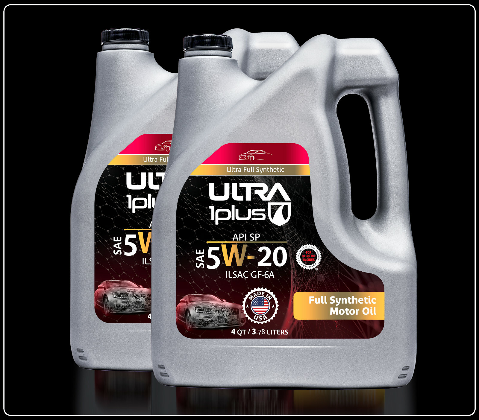 Ultra1Plus SAE 5W-20 Full Synthetic Motor Oil API SP ILSAC GF-6A (2 Gal – 8 QTS)