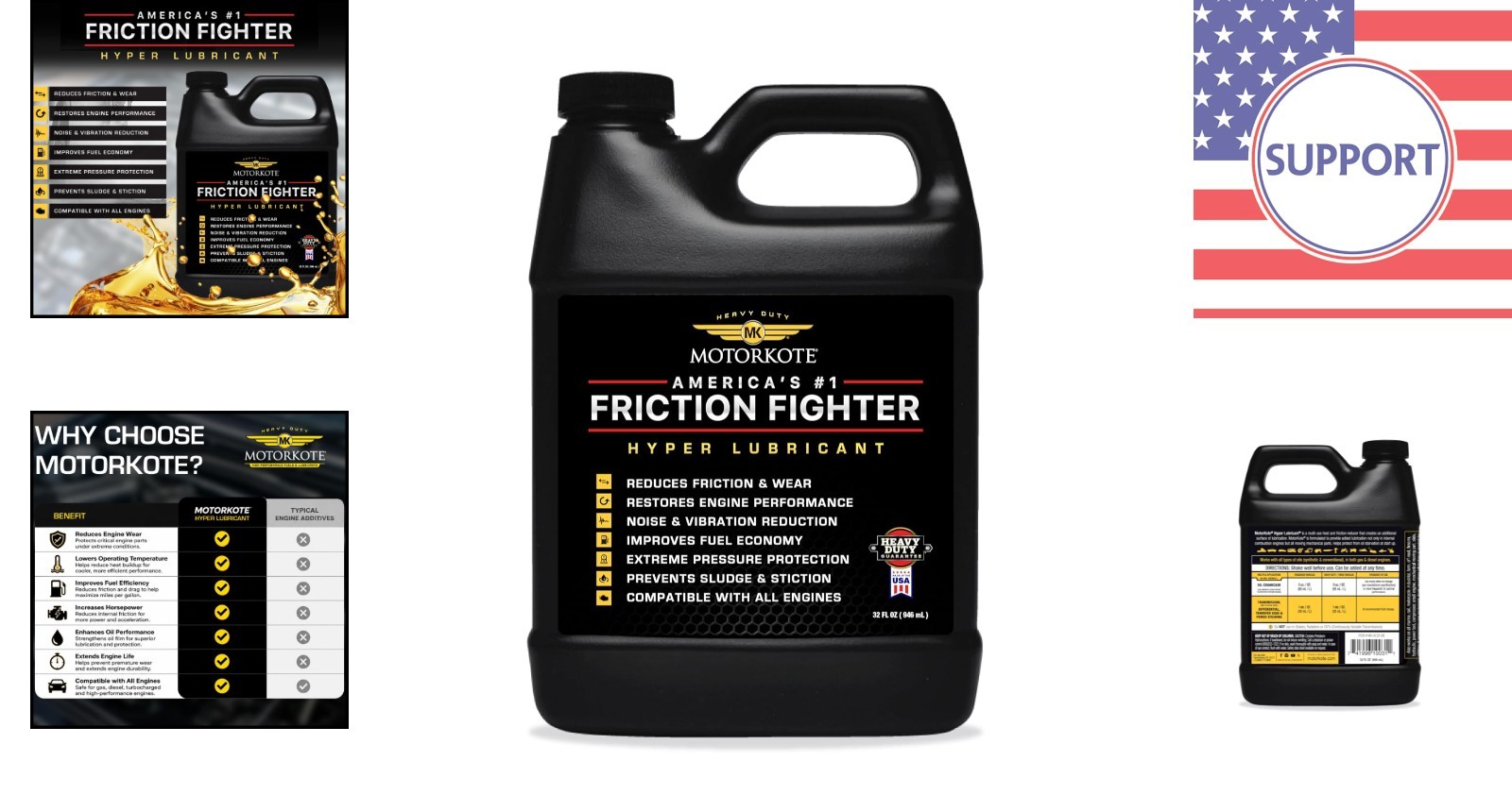 32 Oz Motorkote Hyper Lubricant – Reduces Engine Noise & Increases Performance