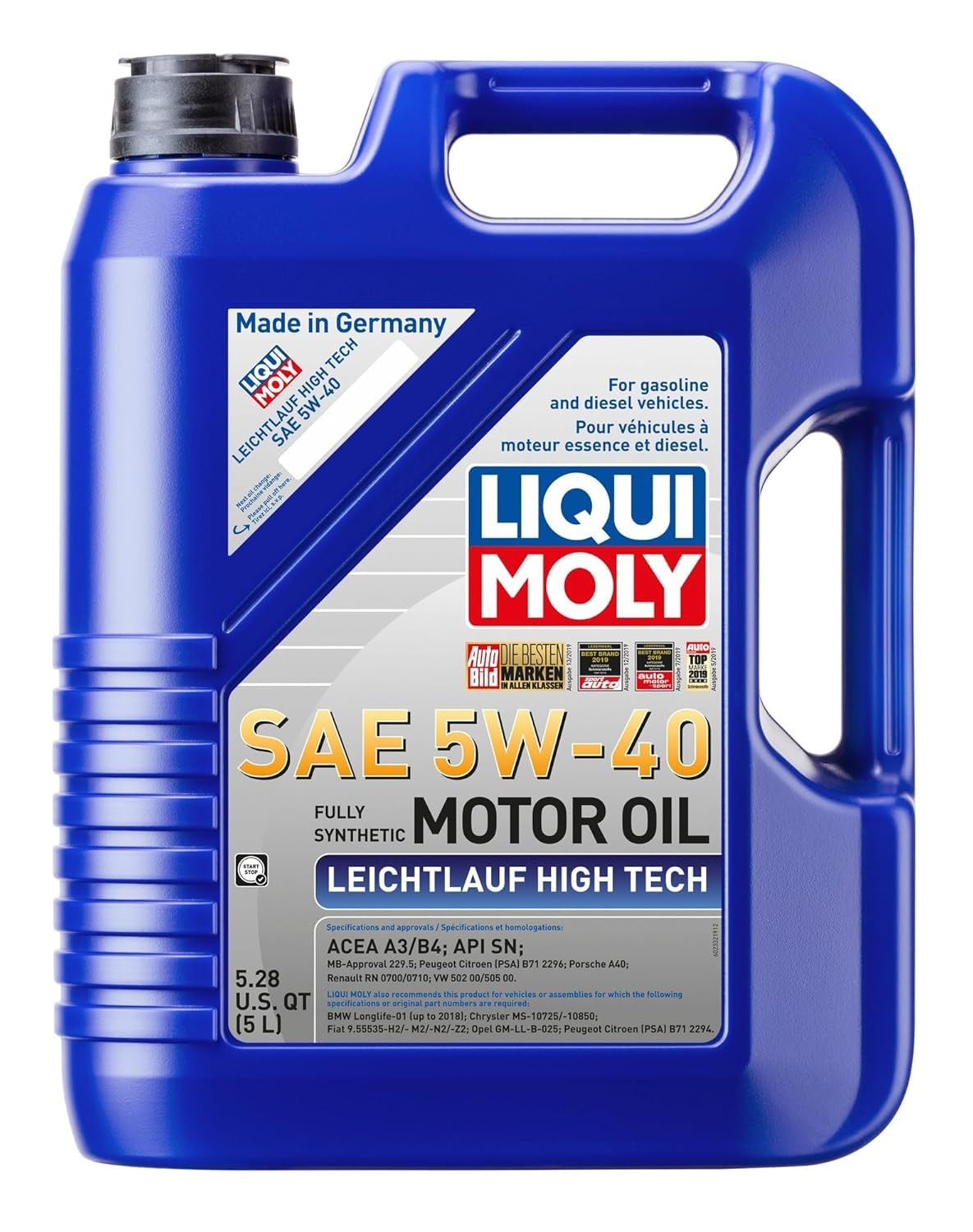 Liqui Moly Leichtlauf High Tech SAE 5W-40 | 5 L | Synthesis 5 Liter