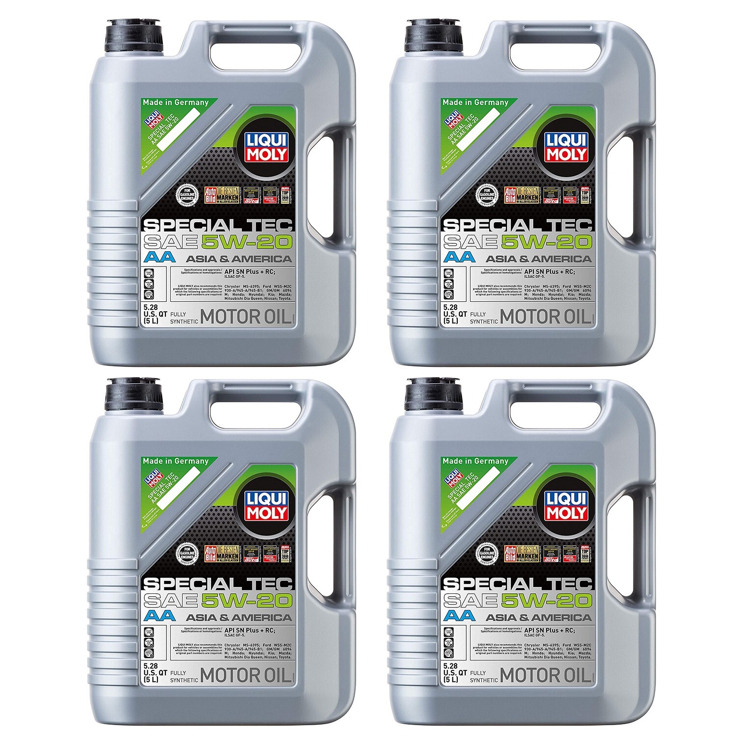 Liqui Moly Special Tec AA SAE 5W-20 Full Synthetic Premium Motor Oil 5L x4