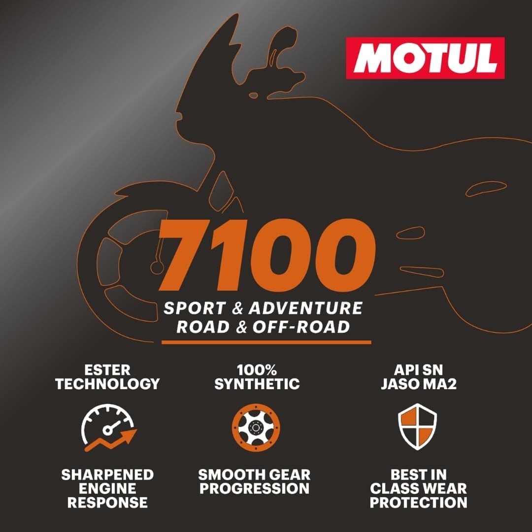 7100 4T 20W-50 Full Synthetic Motorcycle Oil for V-Twin Harley Davidson Engin…