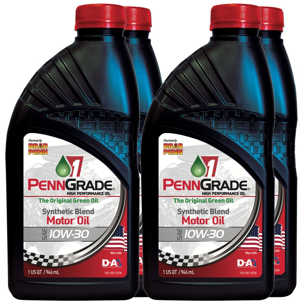 Brad Penn / PennGrade 1, 71506, Semi-Synthetic HP Engine Oil, 10W30, 4 Quarts