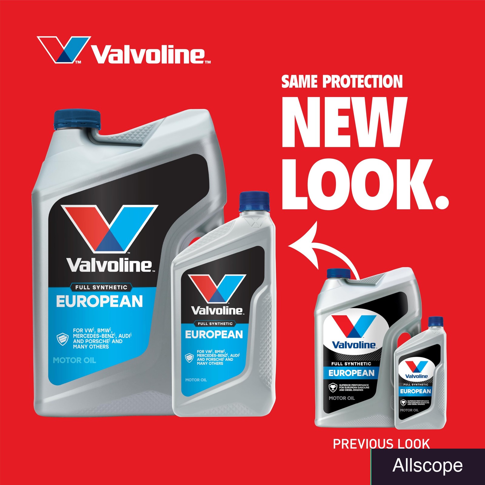 Valvoline European Vehicle Full Synthetic SAE 0W-40 Motor Oil 5 QT, Case of 3