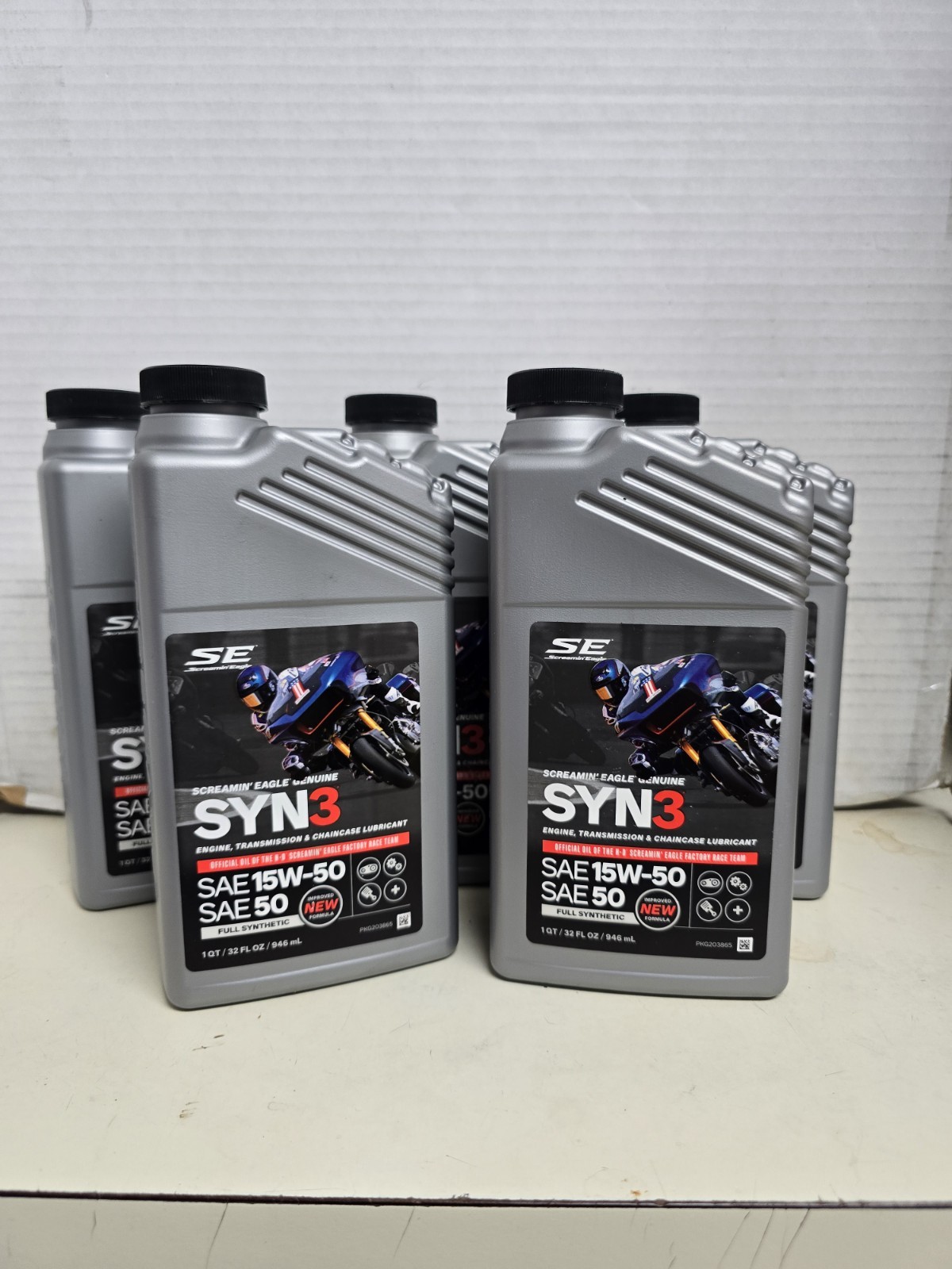 SYN3 15W-50 Harley Touring King Glide Screamin Eagle Full Synthetic 5 Qts