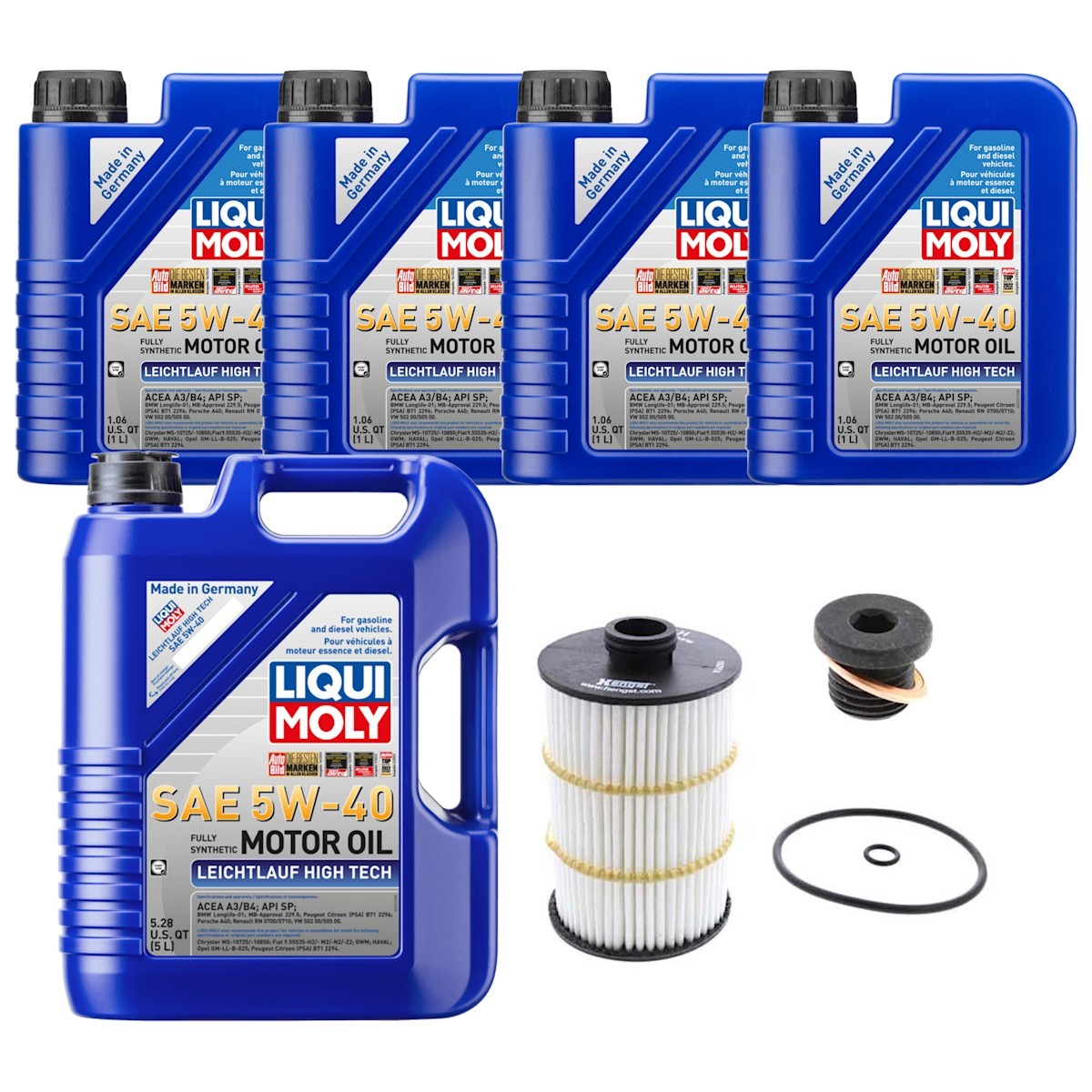 KIT-070224-127 Liqui Moly Motor Oil for Audi S7 S6 RS7 S8 A8 Quattro 2013-2014