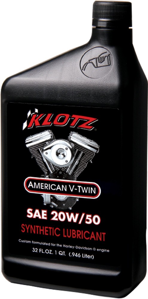 KLOTZ 20W-50 Synthetic American V-Twin HARLEY-DAVIDSON Engine Oil 1Qt